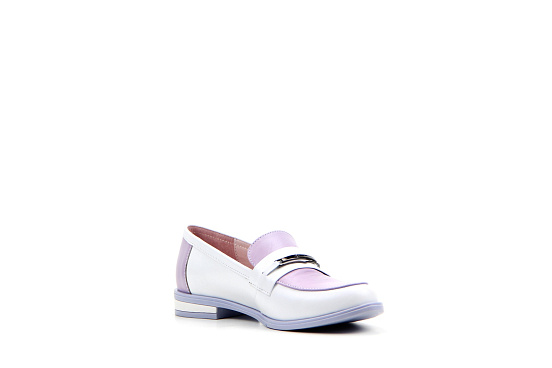 картинка Лоферы туфли ED'ART 117.madonna'l. white-lilac от интернет магазина