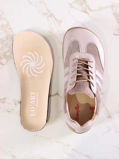 картинка Босоногие кеды ED'ART 184.nata'br.Капучино замша+визон стар от интернет магазина