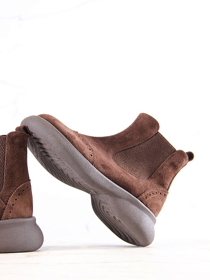 картинка Челси ED'ART 332.927'br. Коричневая замша от интернет магазина