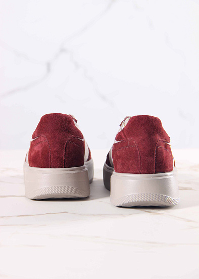 картинка Кеды ED'ART 149.LusiR2'la. бордо каменный замша от интернет магазина