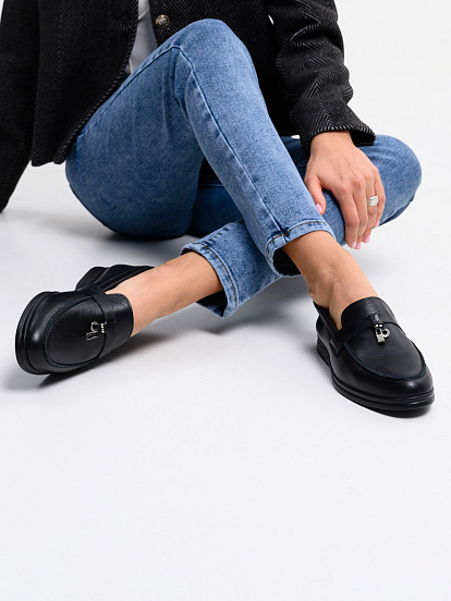 картинка Лоферы  ED'ART 170.2614'bl. Черный от интернет магазина