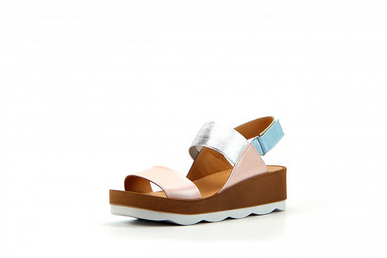 картинка Босоножки ED'ART 2021.228'be.pink-blue от интернет магазина