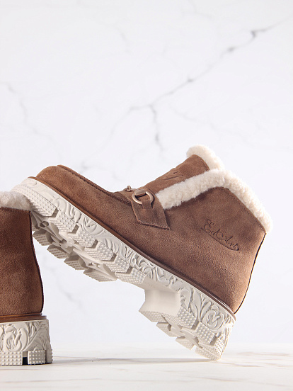 картинка Ботинки ED'ART 307. PODYUM141 'be.светло коричневый замша от интернет магазина