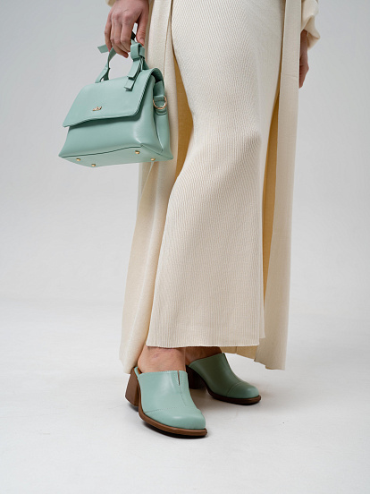 картинка Сабо ED'ART 5132.23663'br. мята+коричневый от интернет магазина