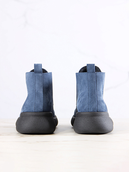 картинка Ботинки  ED'ART 308.927'bl.Синяя замша от интернет магазина