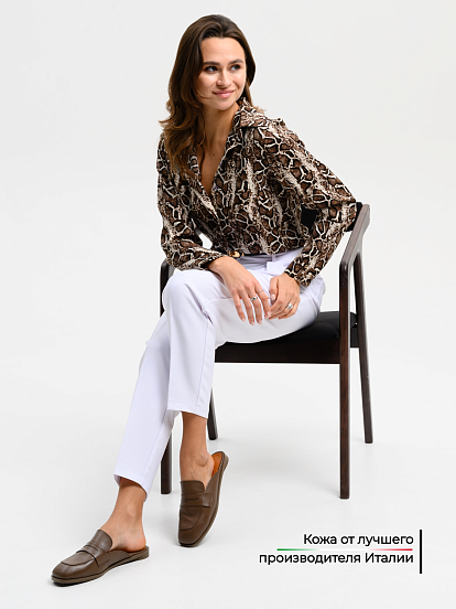 картинка Мюли ED'ART 1072.подиум205'br. Коричневый от интернет магазина