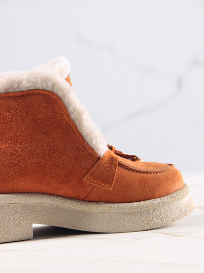 картинка Ботинки ED'ART 307.florida 'be.мандарин замша от интернет магазина