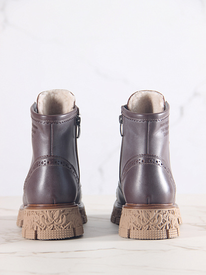 картинка Ботинки ED'ART 319.PODYUM141'br. Вакса коричневая от интернет магазина