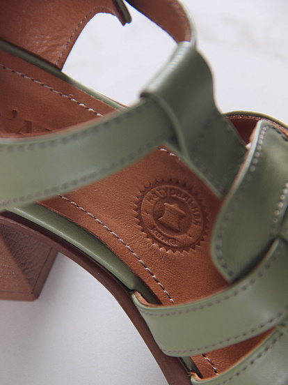 картинка Босоножки ED'ART 5035.23663'bе. Олива+коричневый от интернет магазина