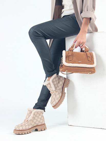 картинка Ботинки ED'ART 307. PODYUM141 'br. бежевый гучи коричневый от интернет магазина