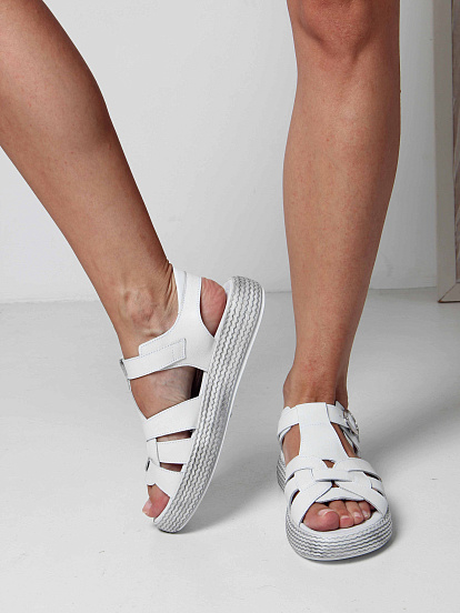 картинка Босоножки ED'ART 2028.2530'w. Белый от интернет магазина