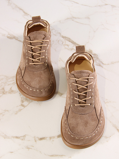 картинка Сникерины ED'ART 178.асти"br.Серо-коричневая замша от интернет магазина