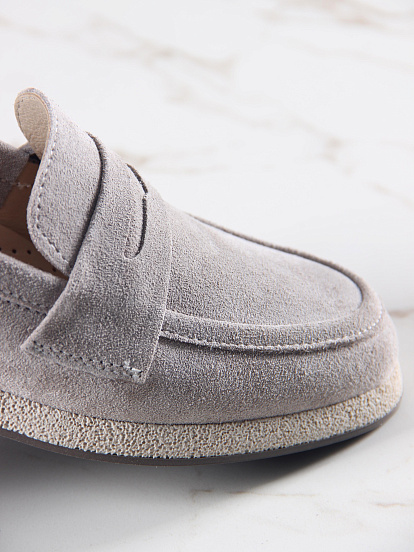 картинка Лоферы ED'ART 177.1607'be. каменный замша от интернет магазина