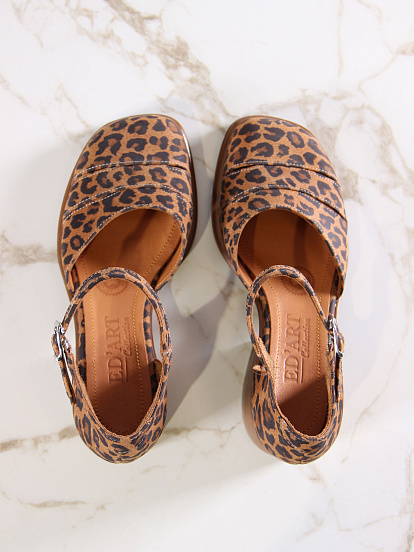 картинка Босоножки ED'ART 5032.23663'be.Коричневый леопард от интернет магазина