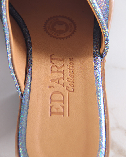 картинка Босоножки ED'ART 4012.23663'br. Черный ибица+коричневый от интернет магазина