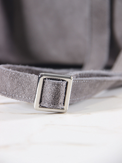 картинка Рюкзак ED'ART r01.серый замок замша от интернет магазина