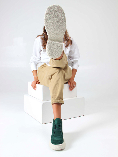 картинка Ботинки ED'ART 308.агата'w. зеленый замша от интернет магазина