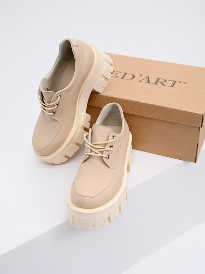 картинка Туфли полуботинки ED'ART 202.90200'm.Бежевый от интернет магазина