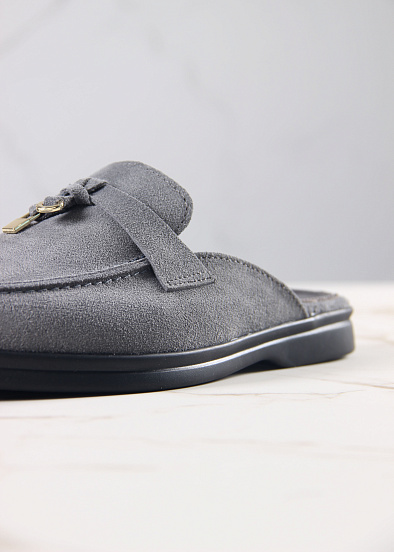 картинка Мюли ED'ART 1070.2614'bl. серый замша от интернет магазина