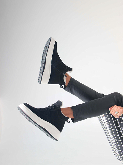 картинка Ботинки ED'ART 260.windy'w. черный замш от интернет магазина