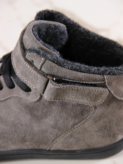 картинка Босоногие ботинки ED'ART 211.NATA'bl.Серый замок замша от интернет магазина