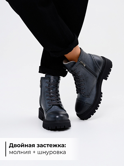 картинка Ботинки ED'ART 319.taskana'bl. Вакса черная от интернет магазина