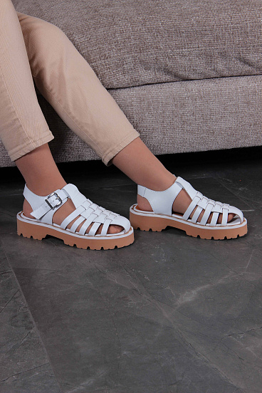 картинка Босоножки ED'ART 2026.5151'be.Белый от интернет магазина