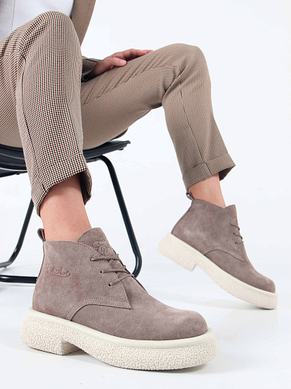 картинка Ботинки ED'ART 308.агата'w. капучино замш от интернет магазина