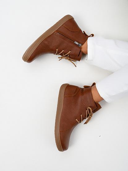 картинка Босоногие ботинки  ED'ART 352.NATA'br.Коньяк от интернет магазина