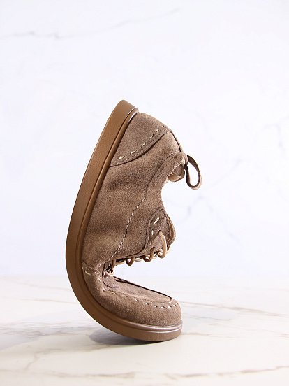 картинка Сникерины ED'ART 178.асти"br.Серо-коричневая замша от интернет магазина