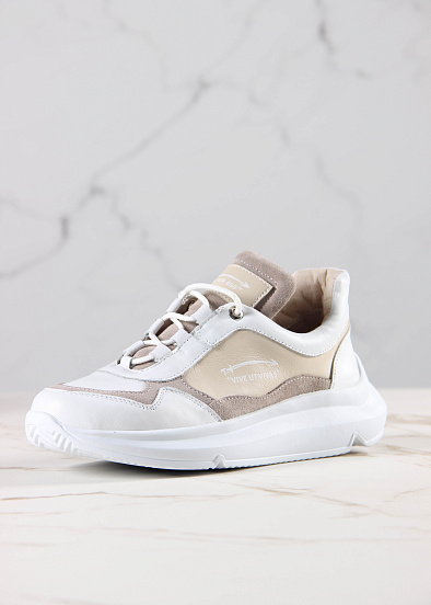 картинка Кроссовки ED'ART 150.236143w.белый-бежевый от интернет магазина