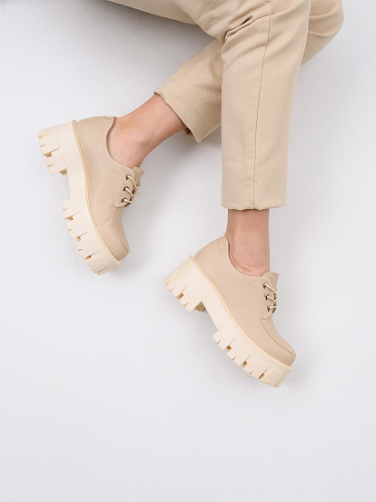 картинка Туфли полуботинки ED'ART 202.90200'm.Бежевый от интернет магазина