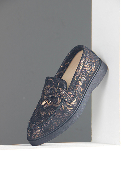 картинка Лоферы лоферы ED'ART 170.2699'bl. Черный грация от интернет магазина