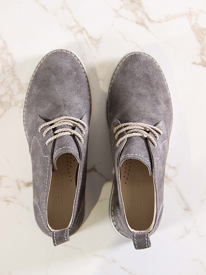 картинка Ботинки ED'ART 309.rose'gr.Серый замок замша от интернет магазина