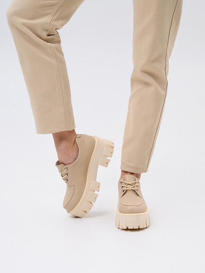 картинка Туфли полуботинки ED'ART 202.90200'm.Бежевый от интернет магазина