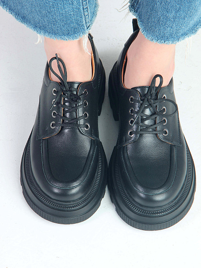 картинка Туфли полуботинки ED'ART 204.506'bl. Черный от интернет магазина