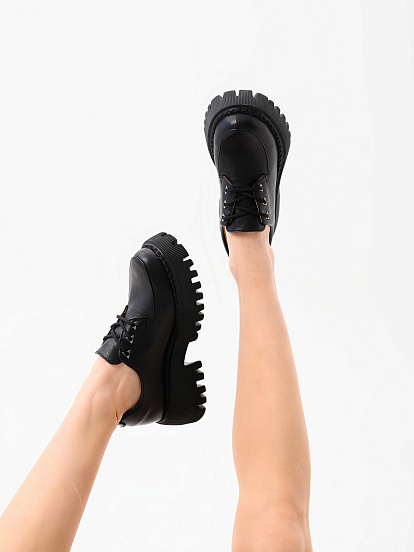 картинка Туфли полуботинки ED'ART 202.14728'bl. Черный от интернет магазина