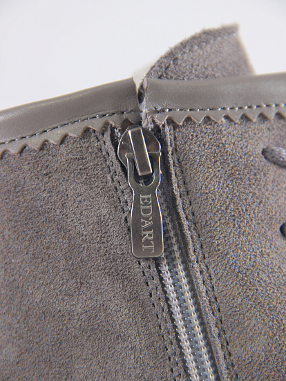 картинка Ботинки ED'ART 319.taskana'gr. Серый замок замша+игуана от интернет магазина