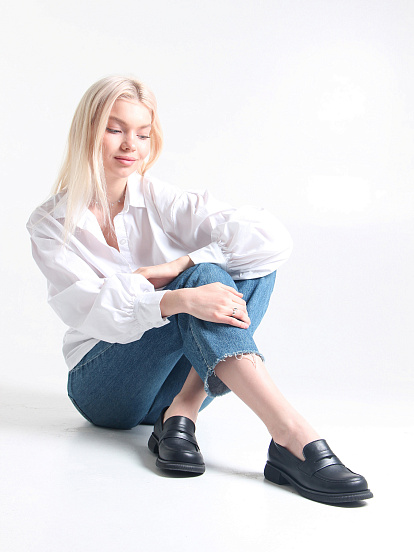 картинка Лоферы туфли ED'ART 175.патриция'bl. черный от интернет магазина