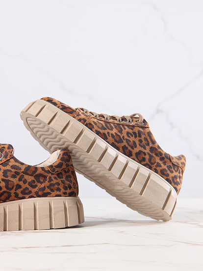 картинка Кеды ED'ART 128.91505'be. коричневый леопард от интернет магазина