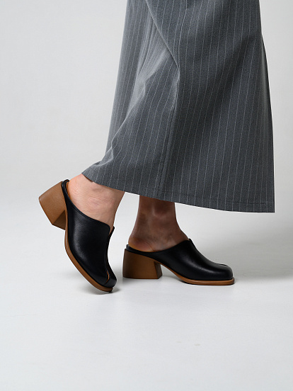 картинка Сабо ED'ART  5200.23663'br. Черный+коричневый от интернет магазина