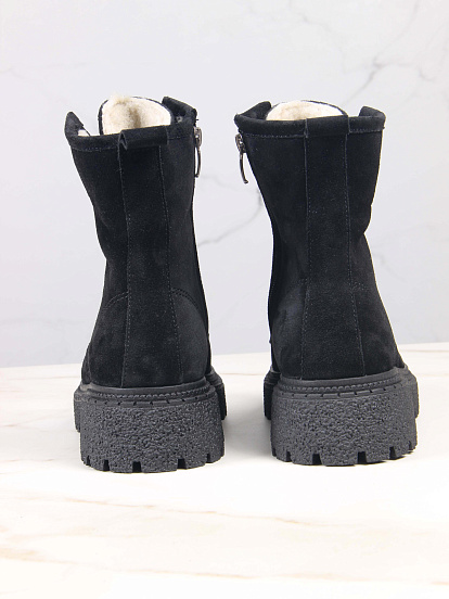 картинка Ботинки ED'ART 327.asteria.bl черный замш от интернет магазина