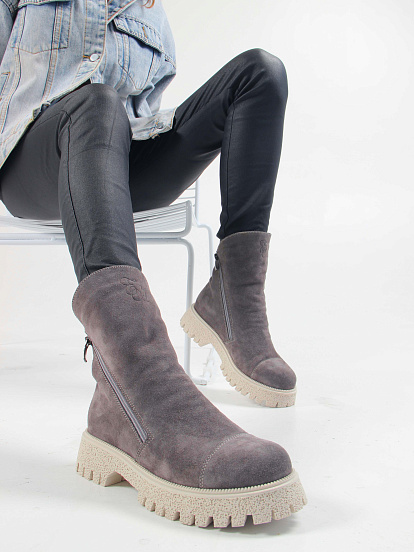 картинка Ботинки ED'ART 233.1541'be. Серый замок от интернет магазина