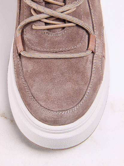 картинка Ботинки ED'ART 229.windy'be. Серо-коричневая замша от интернет магазина