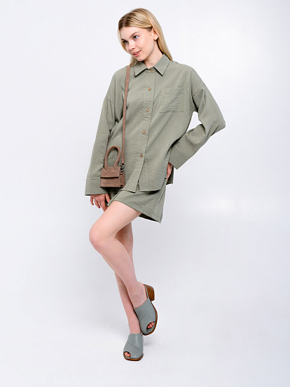 картинка Сабо ED'ART 5300.23663'be. Авокадо лион+коричневый от интернет магазина