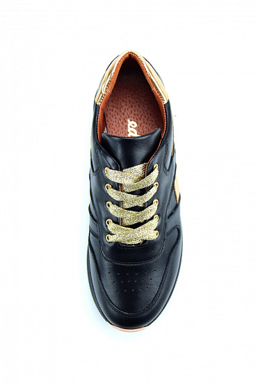 картинка Кроссовки ED'ART 132.omega'bl.black-gold от интернет магазина