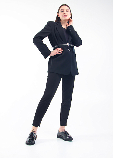 картинка Туфли полуботинки ED'ART 102.1018'bl. Черный наплак от интернет магазина