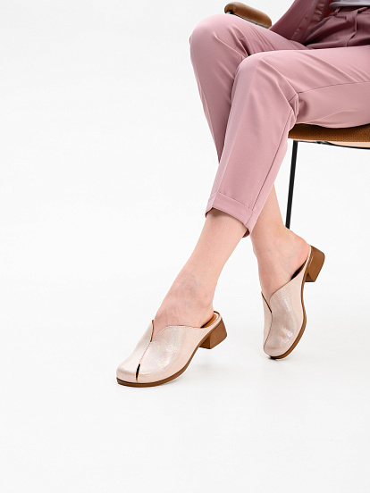 картинка Сабо ED'ART 3200.25294'br. Розовый ибица+коричневый от интернет магазина