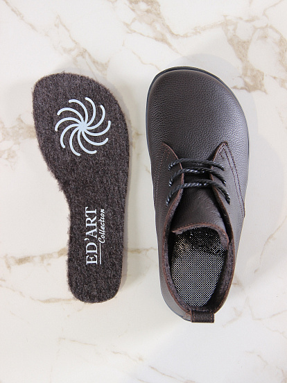 картинка Босоногие ботинки  ED'ART 208.NATA'bl.Темно-коричневая оттима от интернет магазина