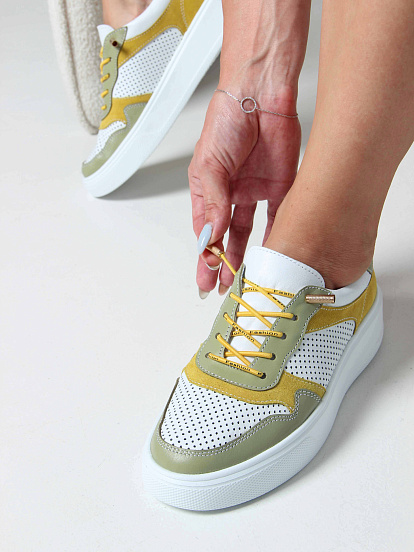 картинка Кеды ED'ART 149.LusiR2'w. Авокадо желтый от интернет магазина